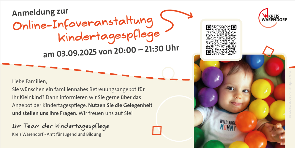 Anmelung zur Infoveranstaltung Kindertagespflege