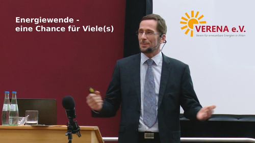 Verena e.V., Ahlen: Prof. Dr. Volker Quaschning "Energiewende - Eine Chance für Viele(s)", mc - live